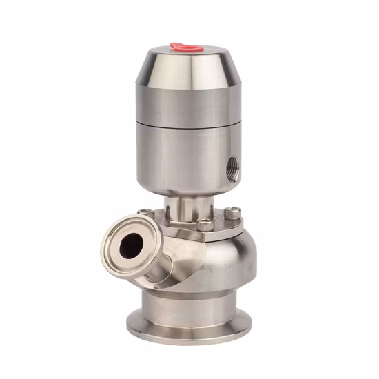 10bar 스테인레스 스틸 수동 무균 플러시 바닥 밸브(증기 입구 파이프 포함)